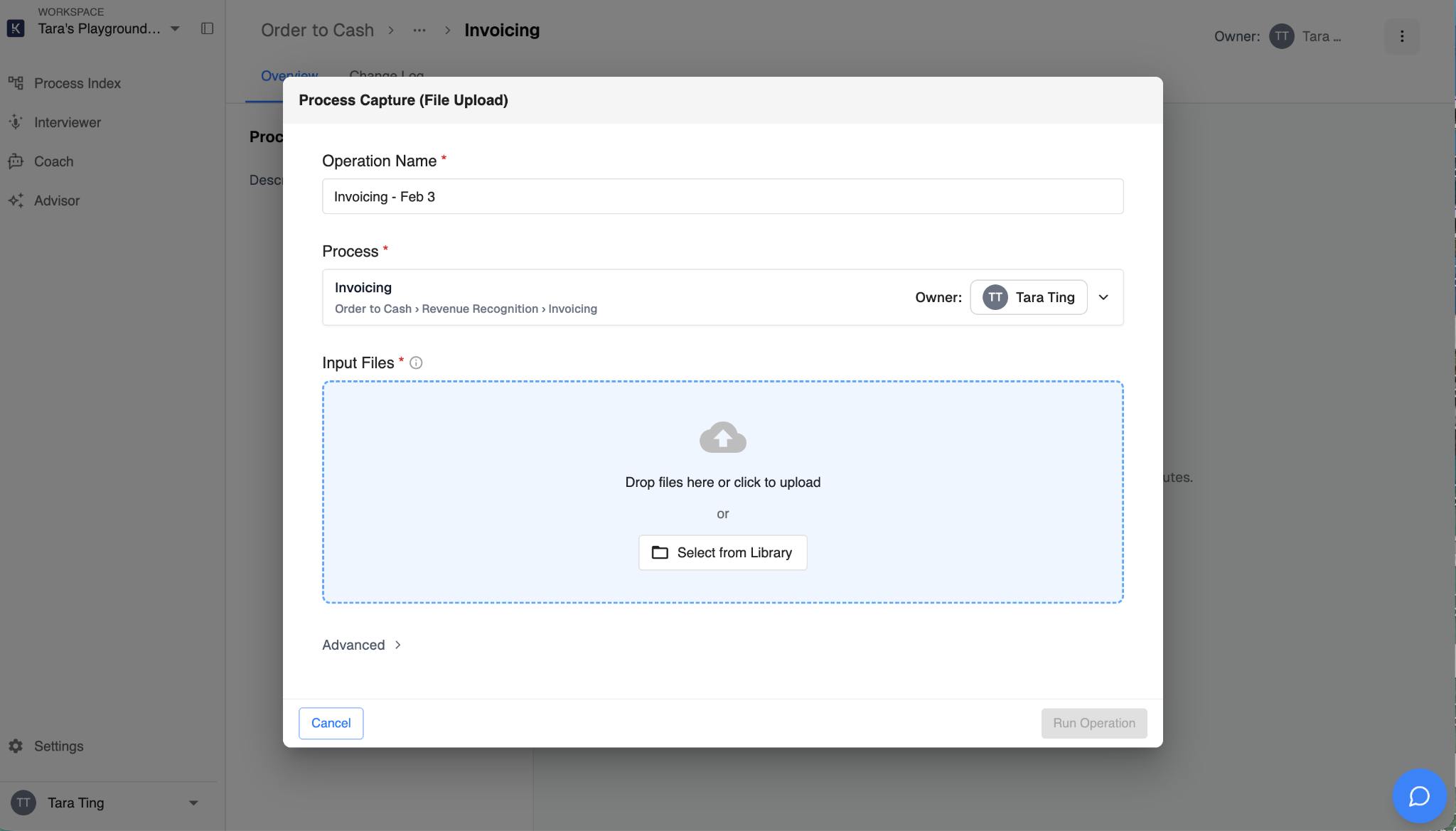 Work Artifacts capture mode